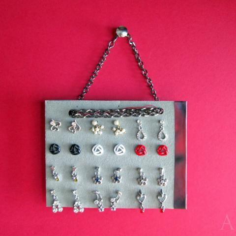 DIY Earring Holder ~ Alternate Creations