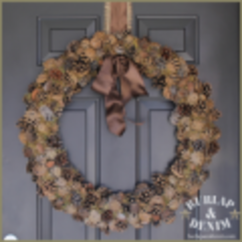 Pine Cone and Moss Wreath